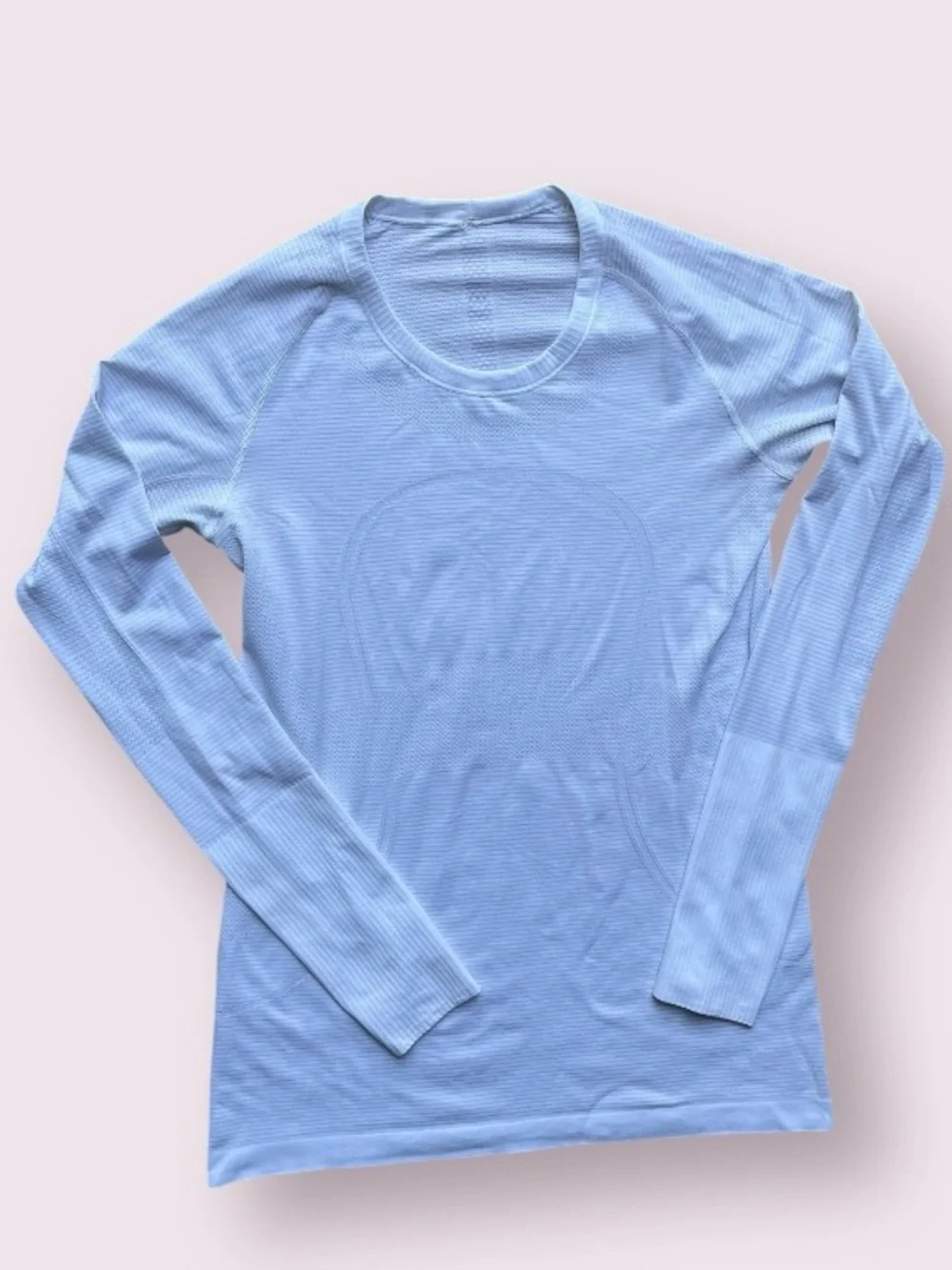 Lululemon Athletica White Long-Sleeve Seamless Performance Top Size 10